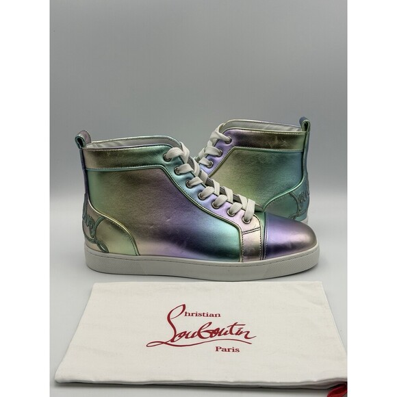 Christian Louboutin Fun Louis Flat Nappa Leather High Sneakers Size 40 EU | 9 US main image 9